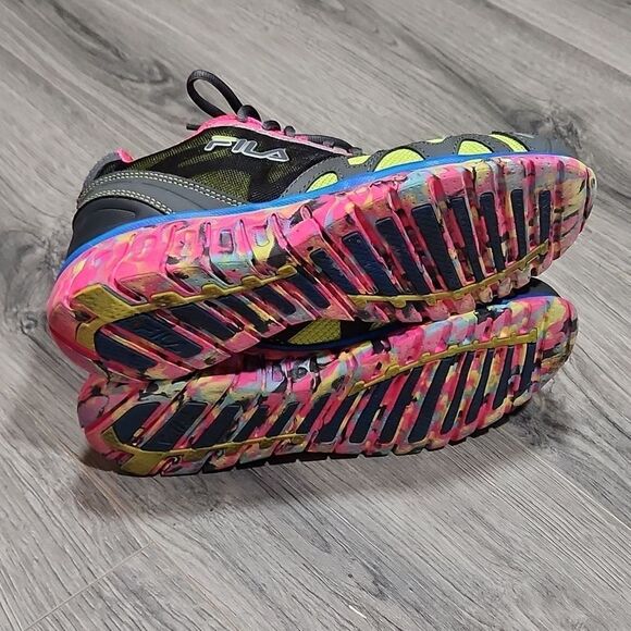 EUC FILA Shadow Sprinter Multi Colored Coolmax Sneakers - Picture 8 of 8